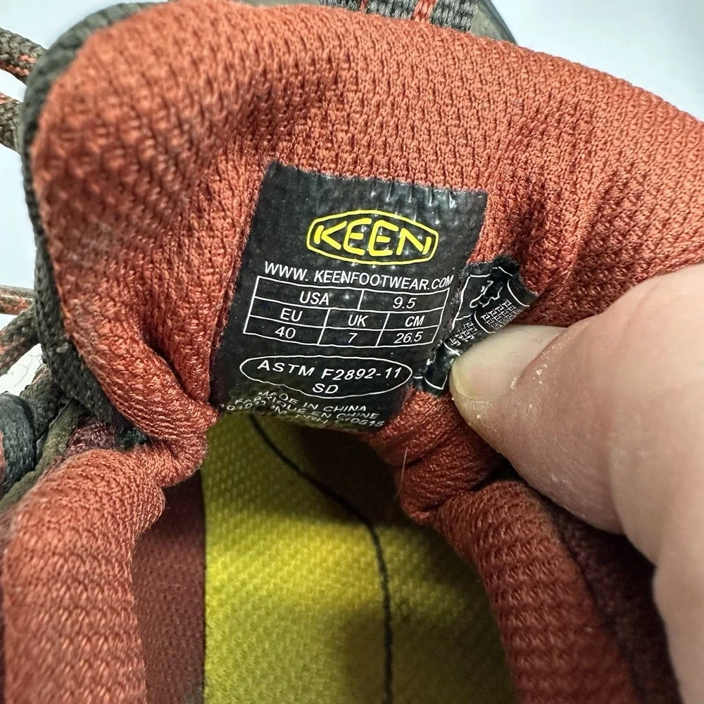 Keen‎ women’s Size 9.5 Ankle Brown Work Hiking Boots ESD Soft Toe F2892-11 SD